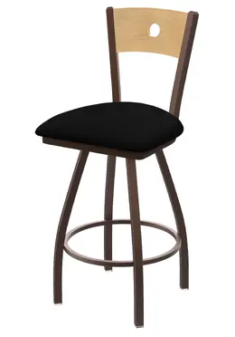 Barstool with Wood Back - Voltaire