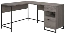 L Shaped Desk with Drawers and Power - Hagney