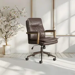 Faux Leather Office Chair - Woodlands