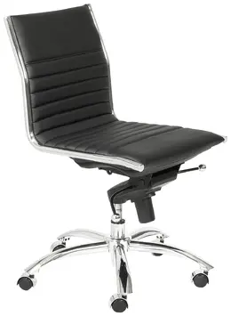 Modern Low Back Office Chair without Arms - Dirk