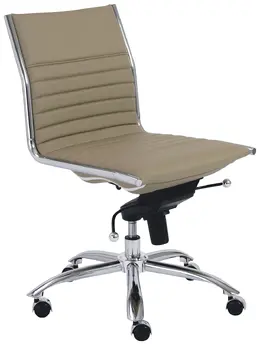 Modern Low Back Office Chair without Arms - Dirk