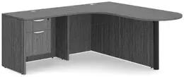 Peninsula Desk with Curved Edge - PL Laminate