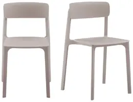 Universal Molded Stacking Chairs - Set of 2 - Tibo