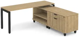 L Shaped Desk with Storage - Elements