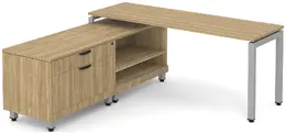 L Shaped Desk with Storage - Elements