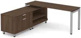 L Shaped Desk with Storage - Elements