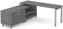 L Shaped Desk with Storage - Elements