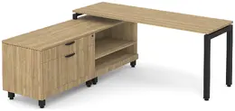 L Shaped Desk with Storage - Elements