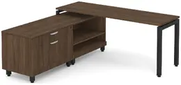 L Shaped Desk with Storage - Elements