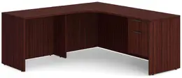 Corner Office Desk with Storage - PL Laminate