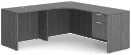 Corner Office Desk with Storage - PL Laminate