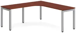 L Shaped Desk with Metal Legs - Elements