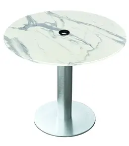 Round Outdoor Table with Umbrella Hole - EuroSlim OD219