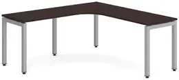 L Shaped Desk with Metal Legs - Elements