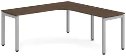 L Shaped Desk with Metal Legs - Elements