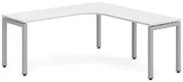L Shaped Desk with Metal Legs - Elements