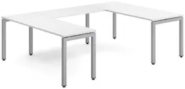 U Shaped Desk with Metal Legs - Elements