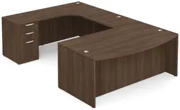 Bow Front U-Shaped Desk - PL Laminate