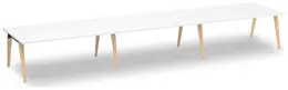 6 Person Workstation with Wood Legs - Elements