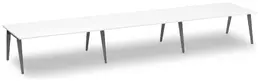 6 Person Workstation with Wood Legs - Elements