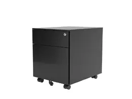 Black Mobile Pedestal Drawers - Standard Design - MP