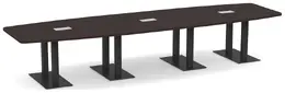 Modern Boat Shaped Conference Table - PL Laminate