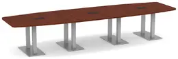 Modern Boat Shaped Conference Table - PL Laminate