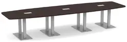Modern Boat Shaped Conference Table - PL Laminate