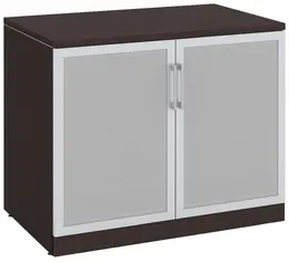 Small Storage Cabinet with Glass Doors - PL Laminate