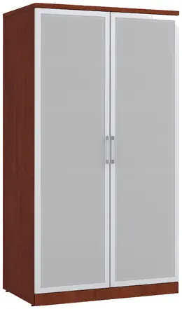 Tall Storage Cabinet with Glass Doors - PL Laminate