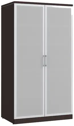 Tall Storage Cabinet with Glass Doors - PL Laminate