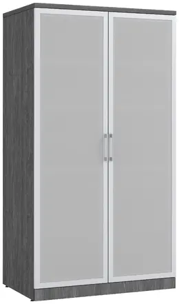 Tall Storage Cabinet with Glass Doors - PL Laminate