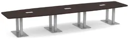 Modern Boat Shaped Conference Table - PL Laminate