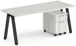 Home Office Desk with Metal Legs - Elements