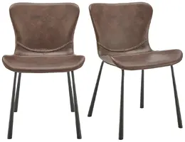 Industrial-Style Guest Chair - Set of 2 - Melody