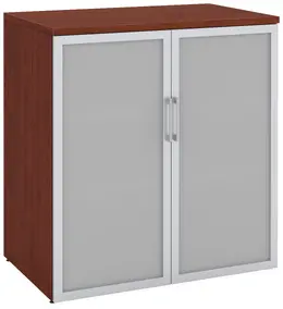 Office Storage Cabinet with Glass Doors - PL Laminate