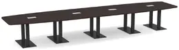 Modern Boat Shaped Conference Table - PL Laminate