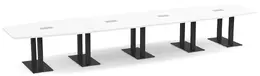 Modern Boat Shaped Conference Table - PL Laminate