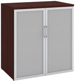 Office Storage Cabinet with Glass Doors - PL Laminate