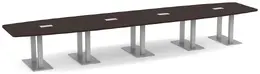 Modern Boat Shaped Conference Table - PL Laminate