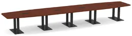 Modern Boat Shaped Conference Table - PL Laminate