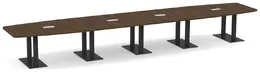Modern Boat Shaped Conference Table - PL Laminate