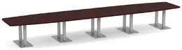 Modern Boat Shaped Conference Table - PL Laminate