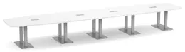 Modern Boat Shaped Conference Table - PL Laminate