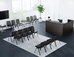 L Shaped Reception Desk - PL Laminate