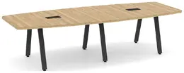 Modern Boat Shaped Conference Table - PL Laminate
