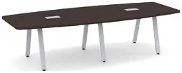 Modern Boat Shaped Conference Table - PL Laminate