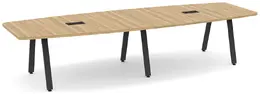 Modern Boat Shaped Conference Table - PL Laminate