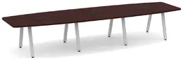 Modern Boat Shaped Conference Table - PL Laminate