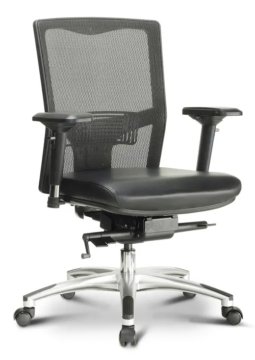 Argento Ergonomic Task Chair with Leather Seat